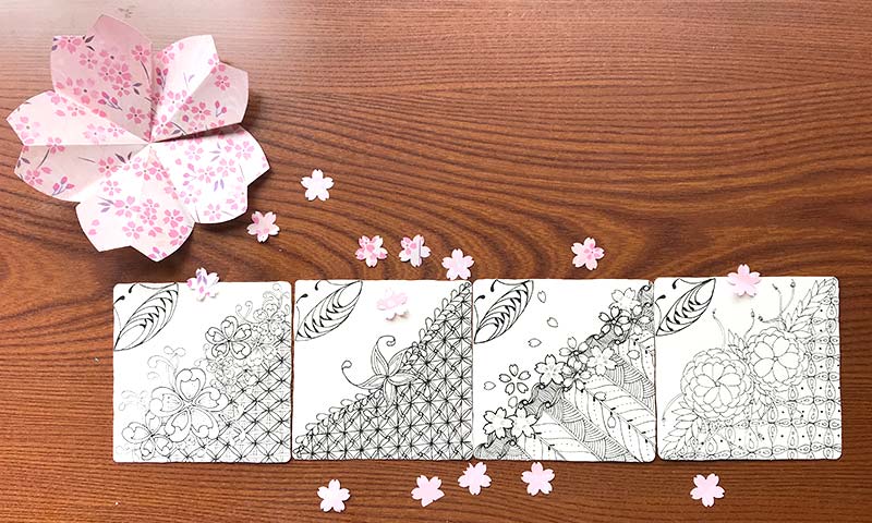 zentangle（ゼンタングル）と桜