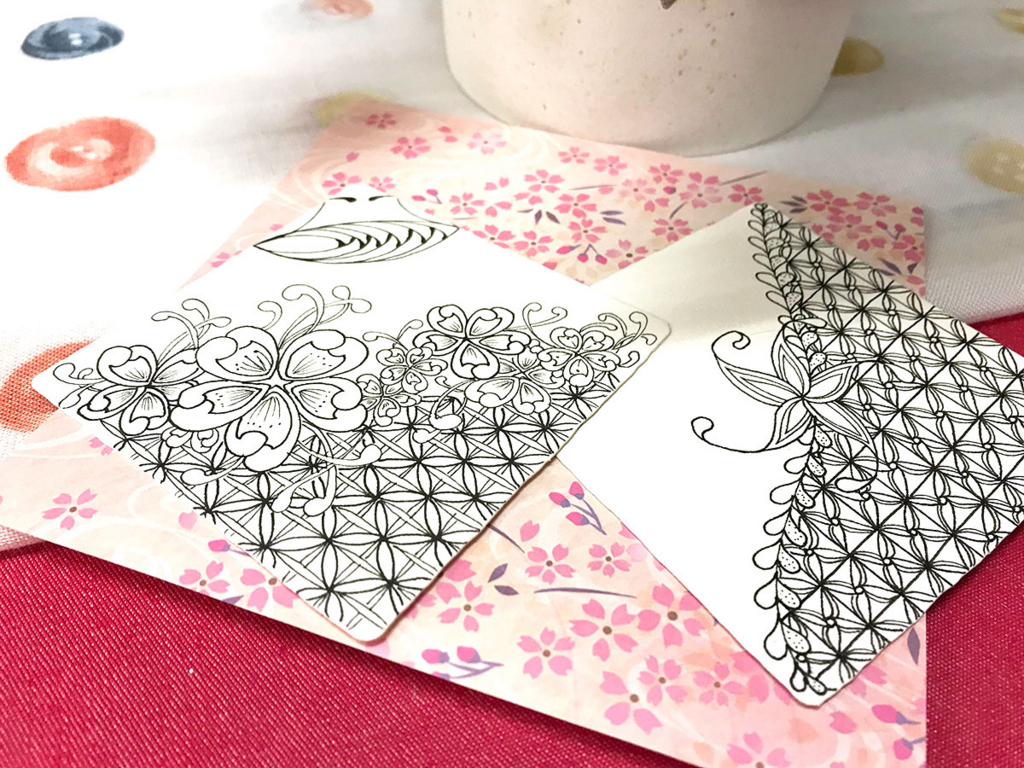 zentangle（ゼンタングル）と桜