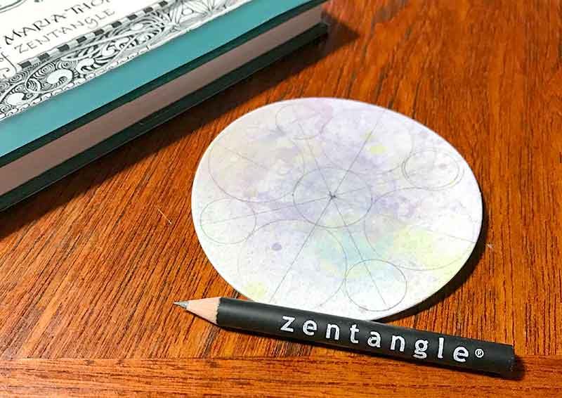 ゼンタングル（zentangle）バブルアートとレティキュラ＆フラグメント