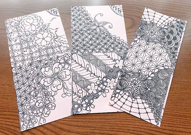 ゼンタングル（zentangle）でテトラパック