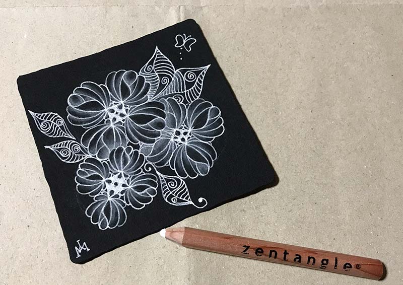 zentangle（ゼンタングル）ブラックタイル