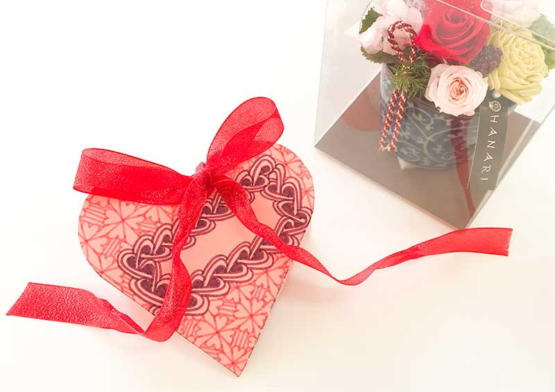 zentangle（ゼンタングル）バレンタイン用ハートのギフトボックス