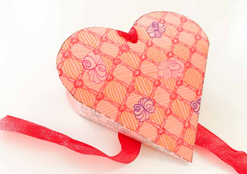 zentangle（ゼンタングル）バレンタイン用ハートのギフトボックス