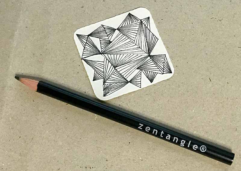 ゼンタングル（zentangle）ビジュータイルでモノタングル