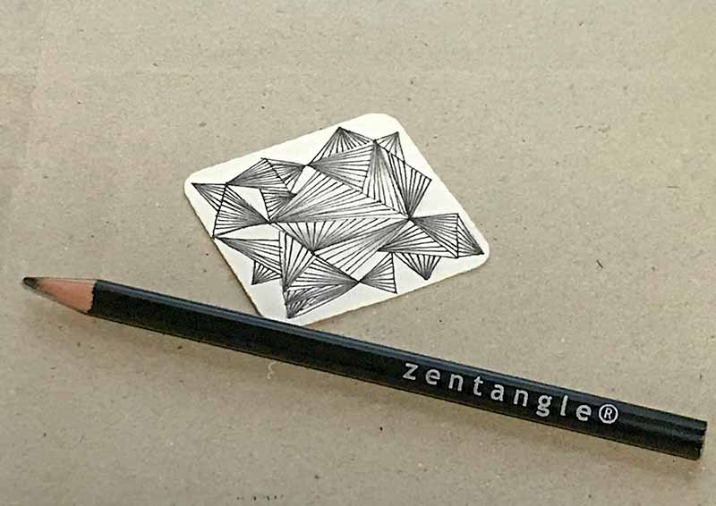 ゼンタングル（zentangle）ビジュータイルでモノタングル