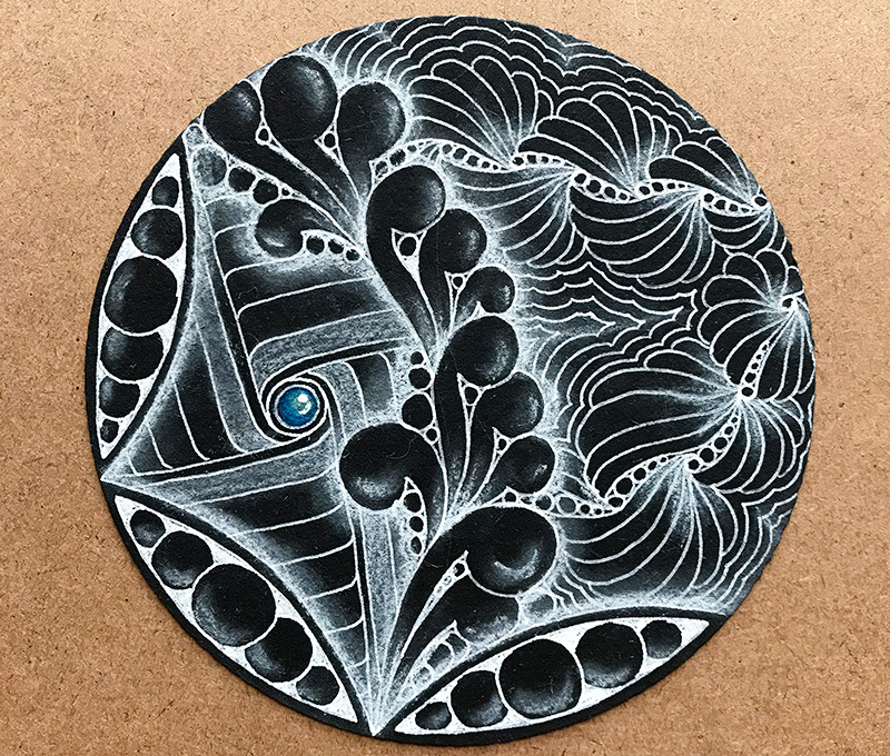 zentangle（ゼンタングル）ブラックゼンダラタイル