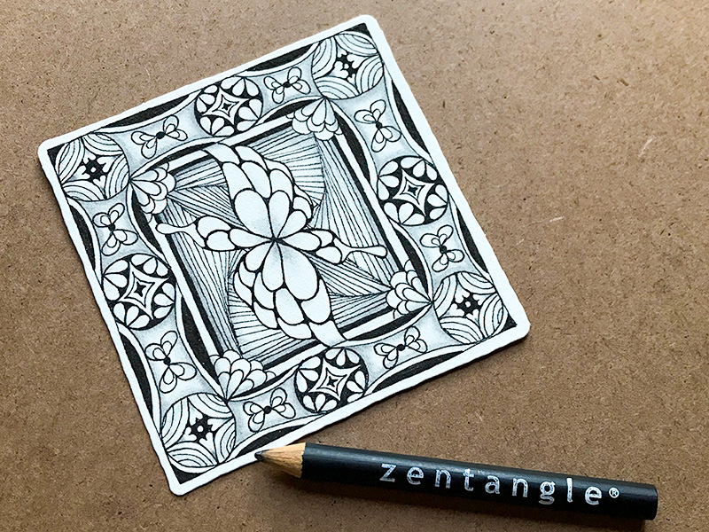 ゼンタングル（zentangle）バレンタングル（valentangle）