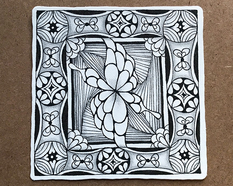 ゼンタングル（zentangle）バレンタングル（valentangle）