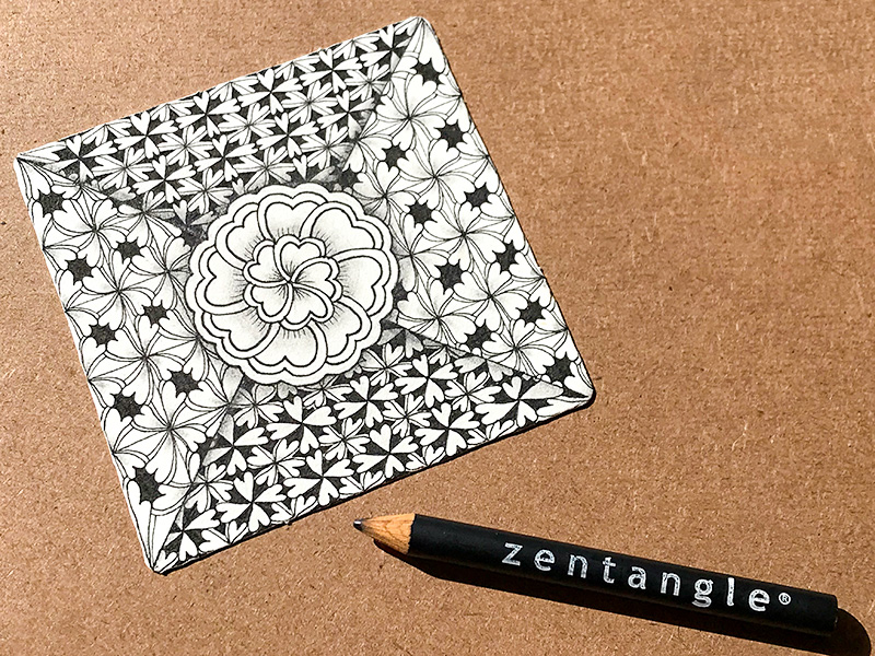 ゼンタングル（zentangle）バレンタングル（valentangle）