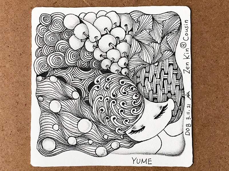 ゼンタングル（zentangle）Zen Kin®︎ Cousin project