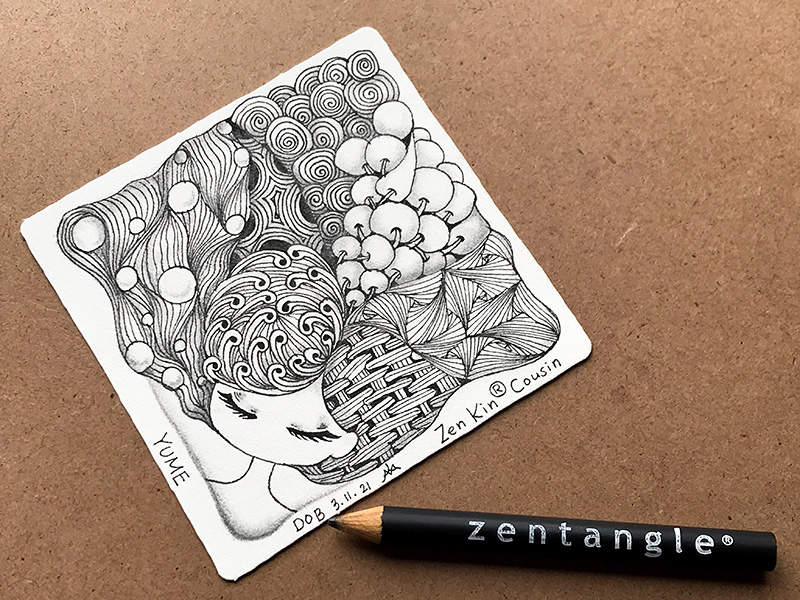 ゼンタングル（zentangle）Zen Kin®︎ Cousin project