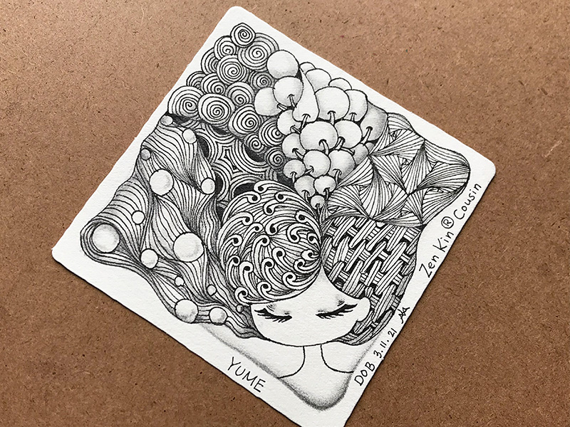 ゼンタングル（zentangle）Zen Kin®︎ Cousin project