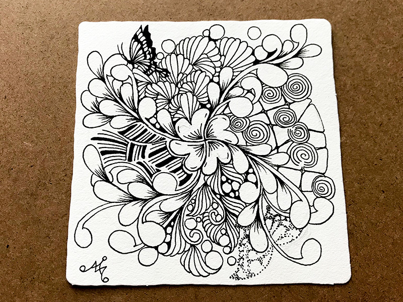 ゼンタングル（zentangle）バレンタングル（valentangle）