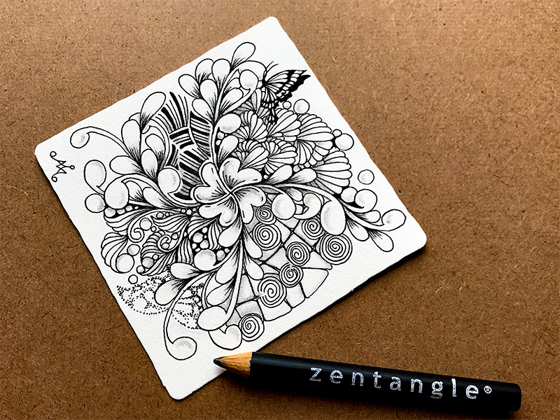 ゼンタングル（zentangle）バレンタングル（valentangle）