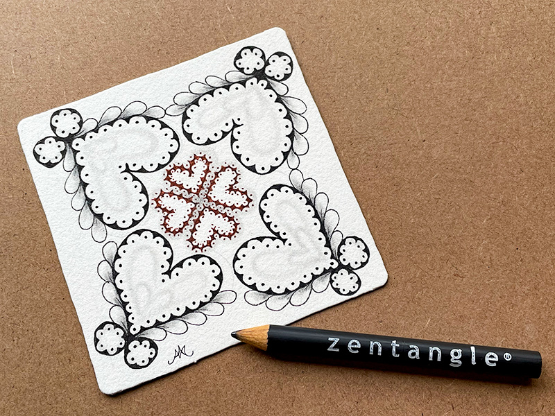 ゼンタングル（zentangle）バレンタングル（valentangle）