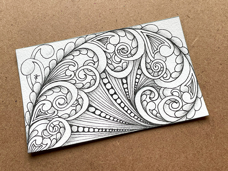 ゼンタングル（zentangle）バレンタングル（valentangle）