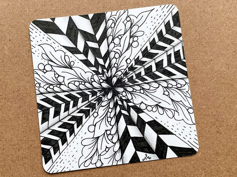 ゼンタングル（zentangle）to you tangle 12022